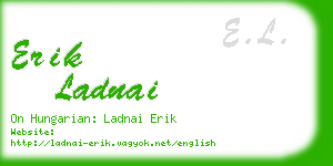 erik ladnai business card